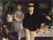 Edouard Manet, Pinakothek new the Fruhstuck in the studio